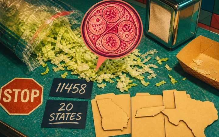 Cyclospora outbreak: 11,458 cases in 20 states after Aug. 27 CDC add