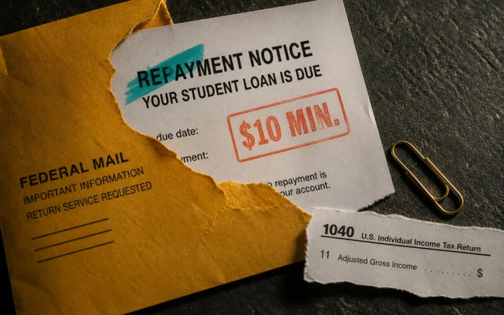 RAP student loans: the $10 floor, 30-year clock, and the SAVE deadline in the mail